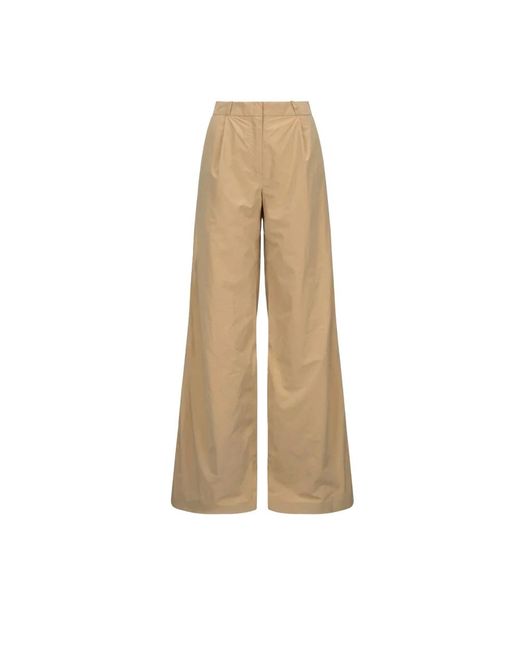 K-Way Wide Trousers in het Natural