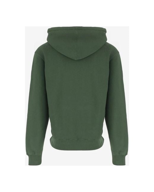 J.W. Anderson Hoodies & Sweatvesten ,Groen ,Katoen Zip Front Print Hoodie in het Green voor heren