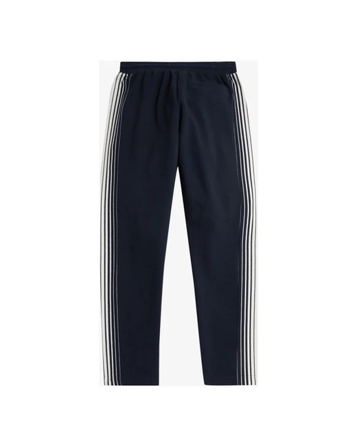 Fred Perry Blue Slim-Fit Trousers for men