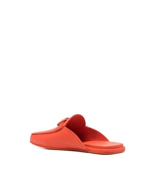 Ferragamo Red Mules for men