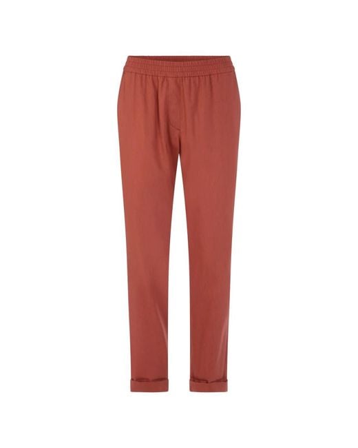 Marc Cain Red Cropped Trousers