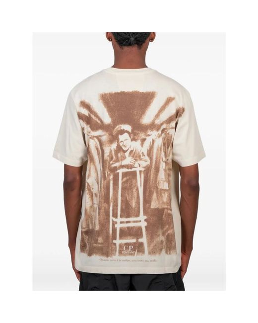 C P Company Natural T-Shirts for men