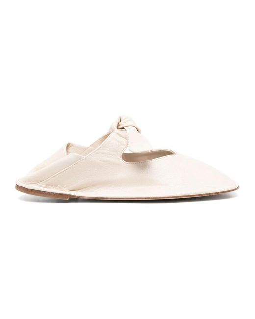 Hereu White Pumps mit eckiger zehenpartie und schleifendetail