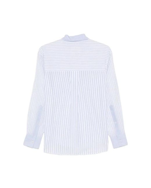 Xacus Overhemden ,Blauw ,Dalia Patch 3 in het White