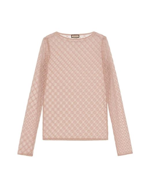 Gucci Pink Long Sleeve Tops