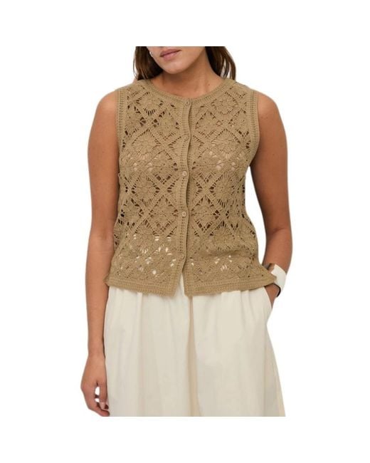 Cardigans Yerse de color Brown