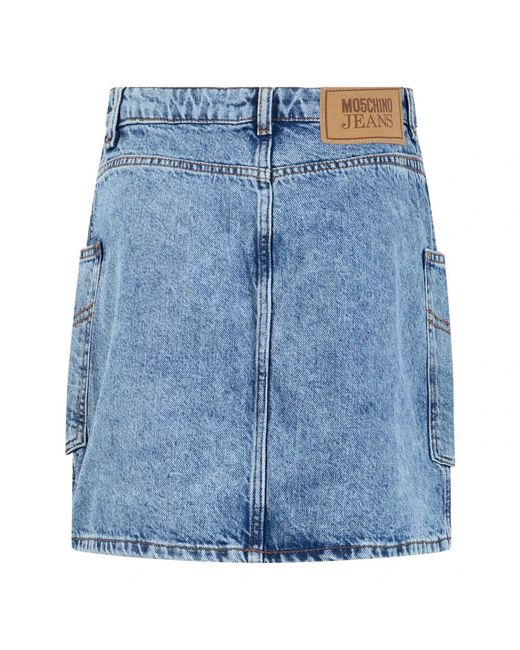 Moschino Blue Denim Skirts