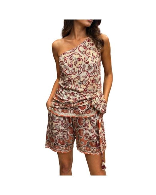 Maliparmi Brown Sleeveless Tops