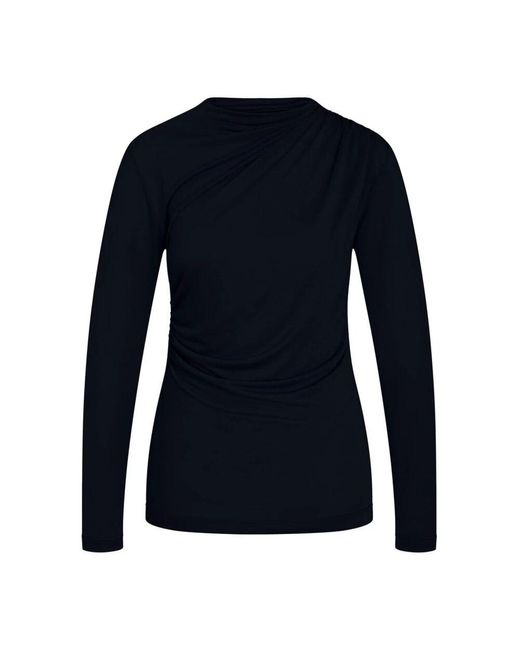 Bruuns Bazaar Blue Draped blouse top