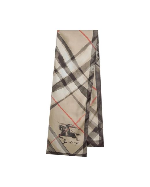 Silky Scarves Burberry de color Natural