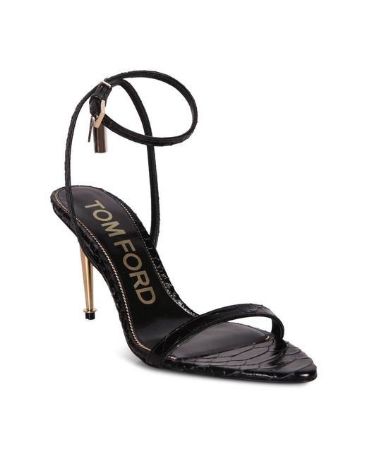 Tom Ford Black High Heel Sandals