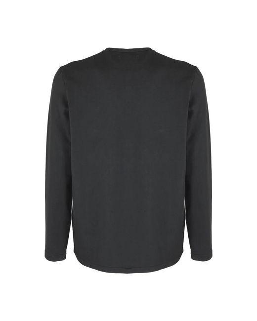 Tela Genova Black Long Sleeve T-Shirts for men