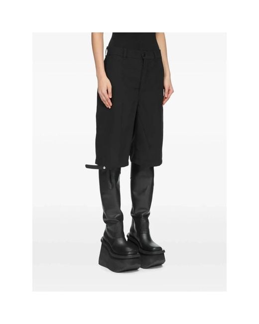 Rick Owens Werkshort in het Black