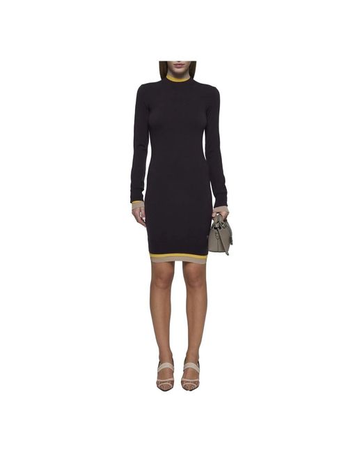 Fendi Blue Knitted Dresses