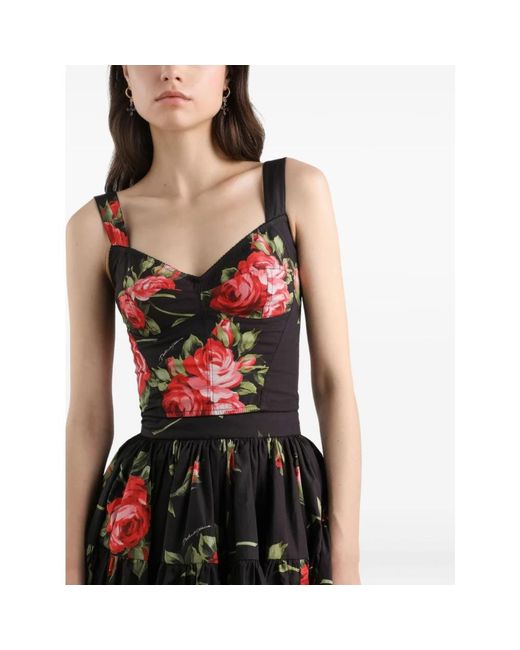 Dolce & Gabbana Red Sleeveless Tops