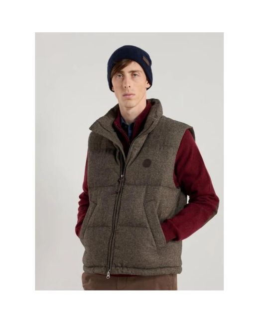 Vests Gant de hombre de color Brown