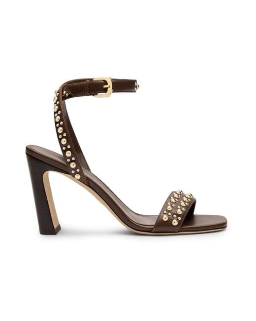 Stuart Weitzman Metallic High Heel Sandals