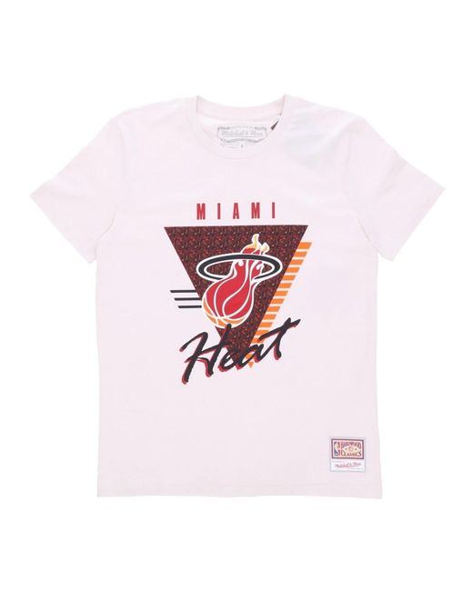 T-Shirts Mitchell & Ness de hombre de color White