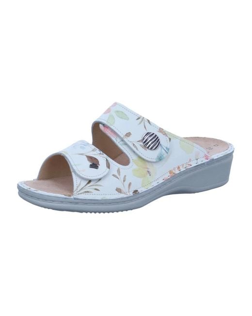 Finn Comfort Blue Bequeme Pantoletten Für Damen