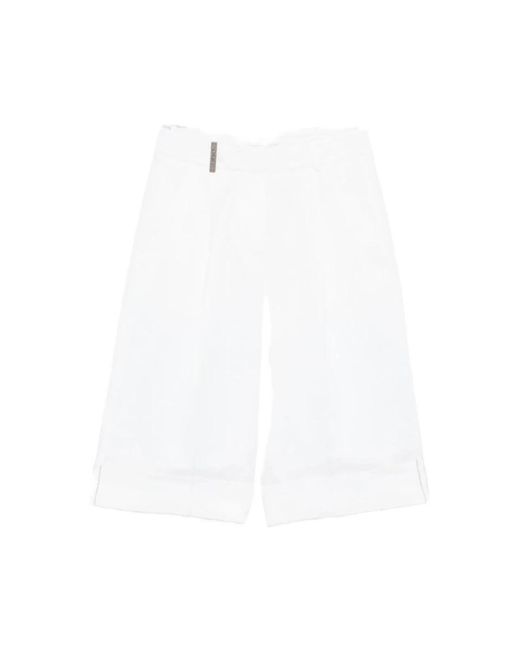Peserico White Shorts