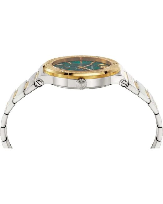 Versace Armbanduhr greca logo bicolor 41 mm vevi00420 in Metallic für Herren