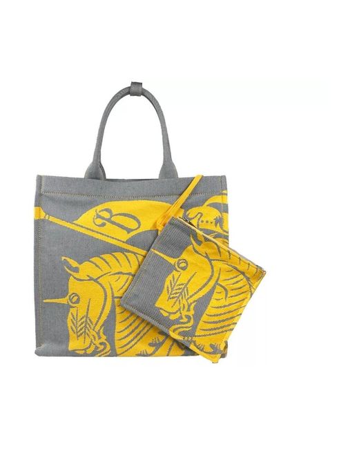 Tote Bags Burberry de color Yellow