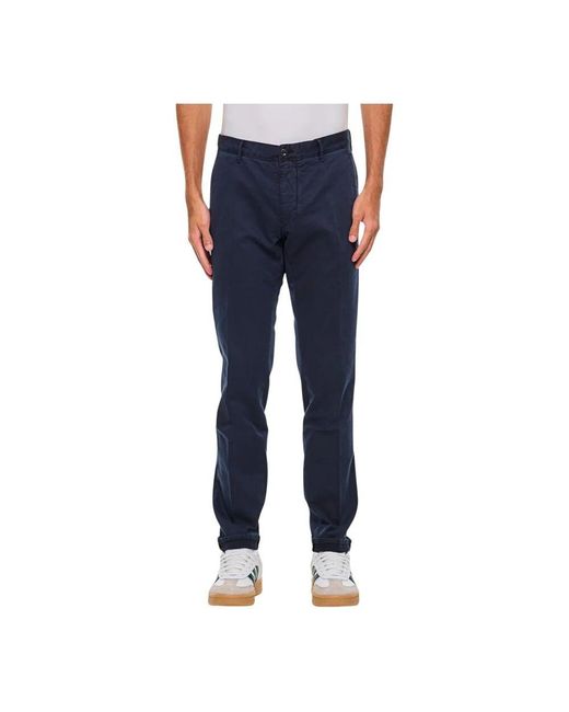 Incotex Blaue Slim Fit Klassische Hose in Blue für Herren