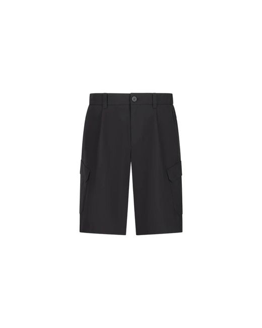 Herno Black Casual Shorts for men