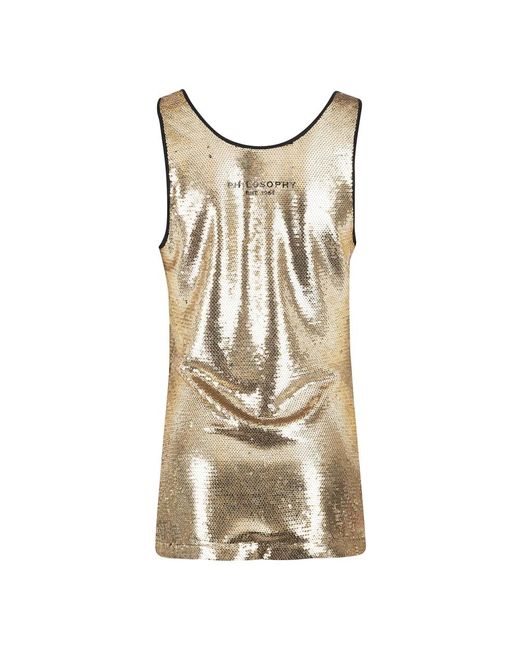 Philosophy Di Lorenzo Serafini Sleeveless Tops in het Brown