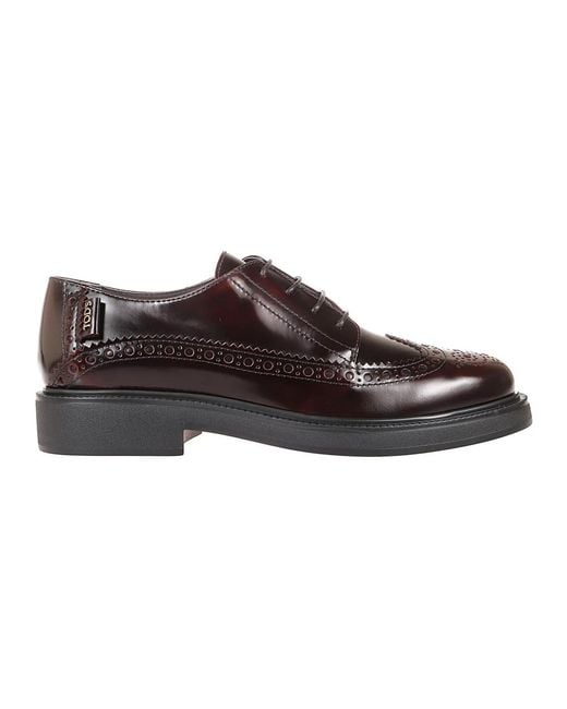 Tod's Brown Laced Shoes