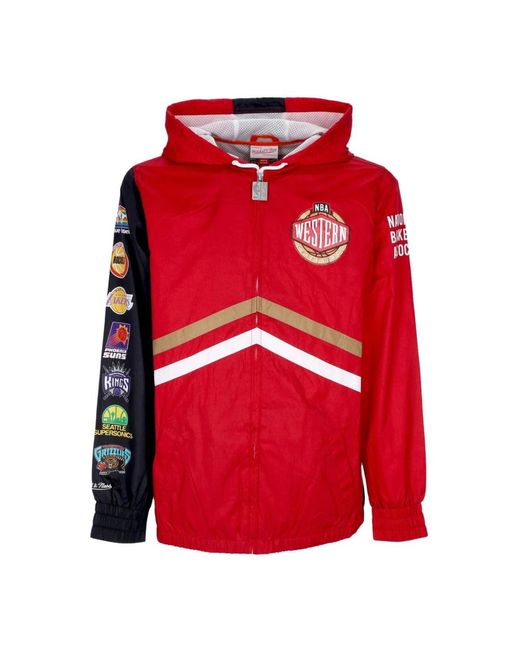 Mitchell & Ness Red Zip-Throughs for men