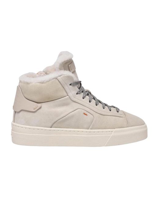 Santoni Natural Sneaker Alta