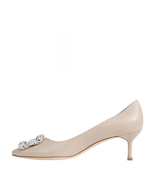 Manolo Blahnik Natural Pumps