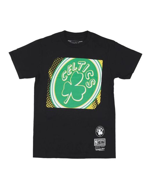 T-Shirts Mitchell & Ness de hombre de color Green