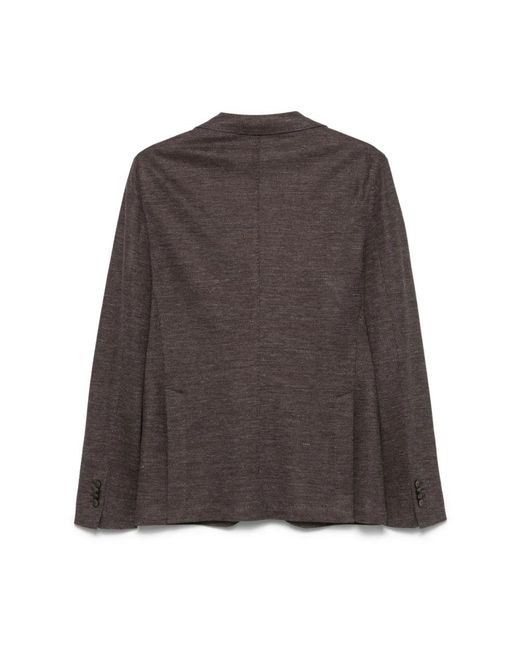 Luigi Bianchi Gray Blazers for men