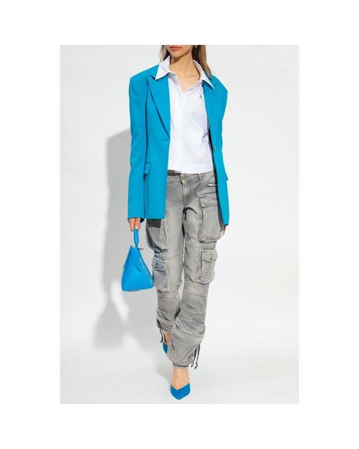 The Attico Gray Loose-Fit Jeans