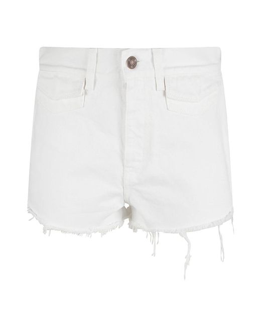 Chloé White Denim Shorts