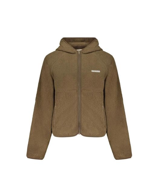 Guess Jassen ,Bruin ,Polyester Polyester Sweatshirt in het Green