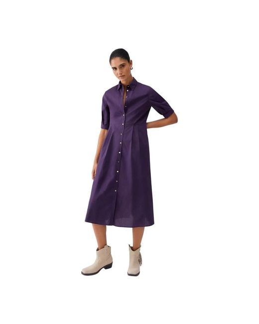 Liu Jo Purple Shirt Dresses
