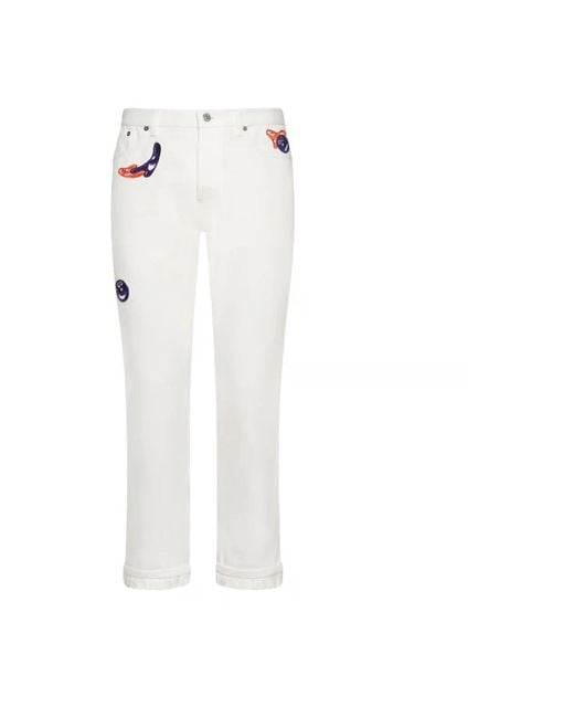 Dior White Slim-Fit Jeans for men