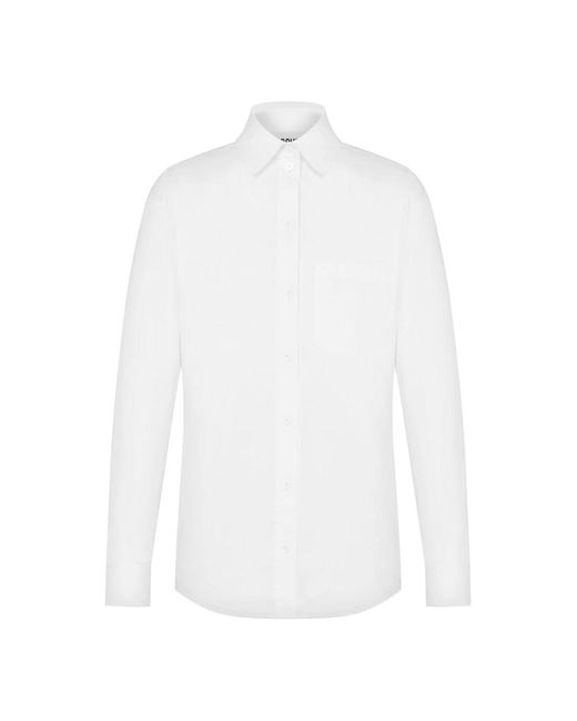 Moschino Baumwollhemd mit slogan-print in White für Herren