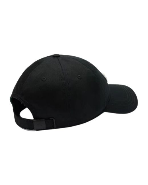 Lacoste Accessoires ,Zwart ,Zwarte Big Croco Cap in het Black voor heren