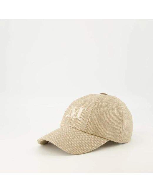 Max Mara Natural Cap Mit Bast-Effekt