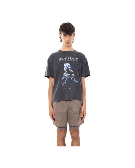 T-Shirts Satisfy de hombre de color Blue