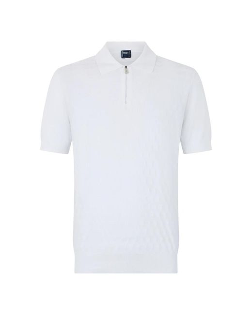 Fedeli White Round-Neck Knitwear for men