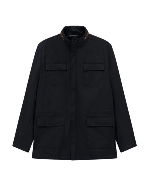 Bugatti Jassen ,Blauw ,Light Jacket in het Black voor heren