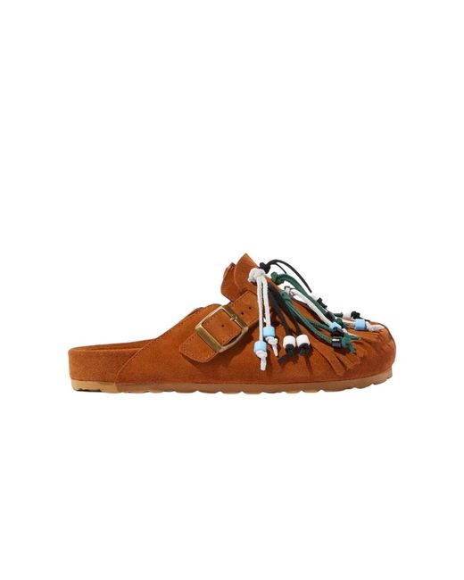 Mules di Scarosso in Brown da Uomo