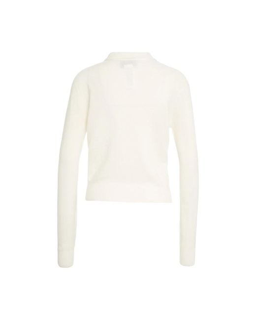 Round-Neck Knitwear Kaos en coloris White
