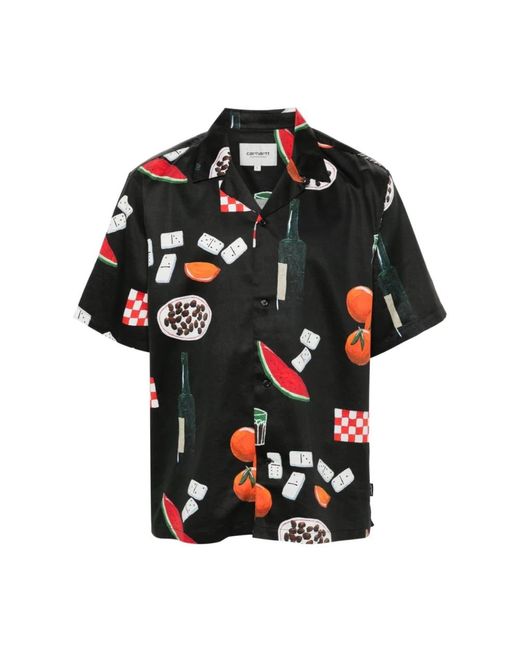 Camicia cena con stampa grafica di Carhartt in Black da Uomo