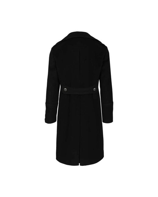 Tagliatore Black Double-Breasted Coats for men